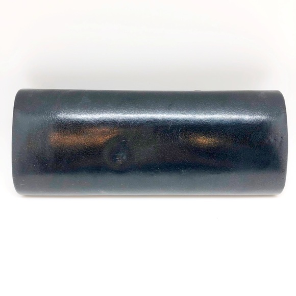 Metallic Black Leather Clutch w/Silver Chain NWOT - Picture 3 of 6